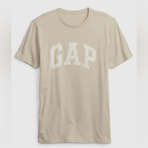 Gap Arch Logo T-Shirt | Gap Size Small Color Bedrock Beige 💭 Currently Sold Out - Picture 1 of 7